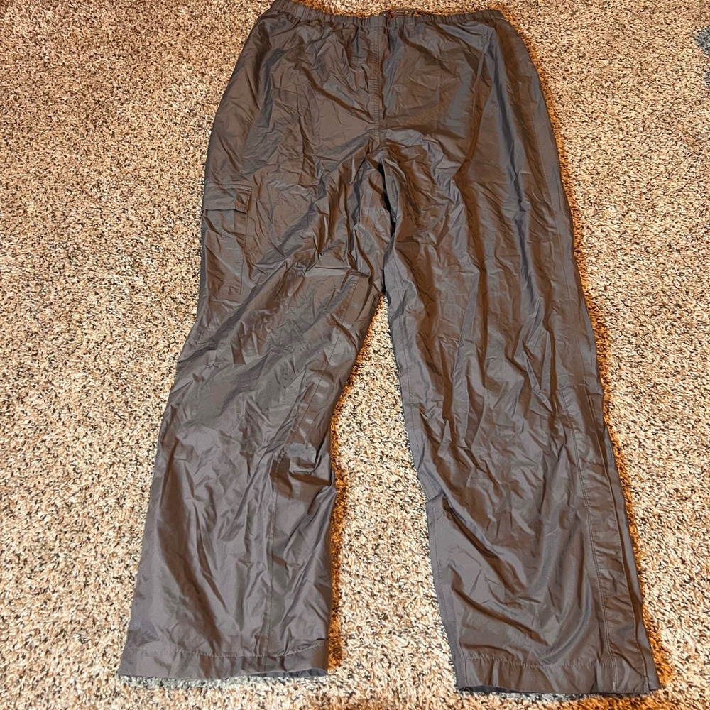 Coleman‎ Outdoor Co. Hiking Pants Cargo Pockets Snap Hem Nylon Gray L